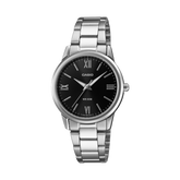 Casio Women's Analog Watch Black Dial with Stainless Steel Strap,LTP-1303DD-1AVDF