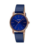 Casio, Women’s Watch Analog, Blue Dial Blue Leather Band, LTP-E412PL-2ADF