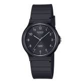 Casio Unisex Watch Analog Black Dial With Black Resin Band, MQ-24B-1BDF