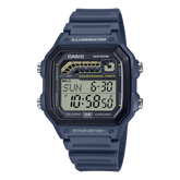 Casio Men's Watch Digital Dial with Blue Resin Band, WS-1600H-2AVDF