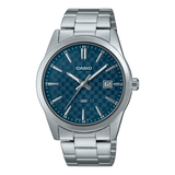 Casio Men's Watch Analog Blue Dial With Silver Stainless Steel Band, MTP-VD03D-2A2UDF