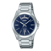 Casio Men's Watch Analog Blue Dial With Stainless Steel Band, MTP-1370D-2A2VDF