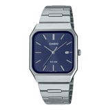 Casio Men's Watch Analog Blue Dial with Stainless Steel Band, MTP-B185D-2A1VDF