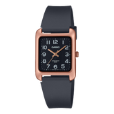 Casio Men's Watch Analog Black Dial With Black Resin Strap, MTP-B175-5BVDF