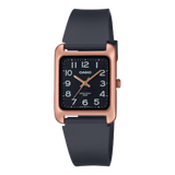 Casio Men's Watch Analog Black Dial With Black Resin Strap, MTP-B175-5BVDF