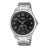 Casio Men's Watch Analog Black Dial With Stainless Steel Band, MTP-M110D-1AVDF