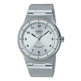 Casio, Men's Watch Analog,Silver Dial Silver stainless Steel Mesh Band, MTP-RS105M-7BVDF