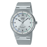Casio, Men's Watch Analog,Silver Dial Silver stainless Steel Mesh Band, MTP-RS105M-7BVDF