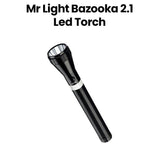 Mr. Light Rechargeable Flashlight 2.1-1500 Lumens with Telescopic Zoom Function, BAZOOKA21