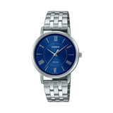 Casio, Women’s Watch Analog, Blue Dial Silver Stainless Steel, LTP-B110D-2AVDF