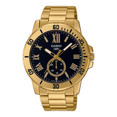 Casio, Men’s Watch Analog,Maroon Dial Maroon Leather Band, MTP-VD200BL-5BU