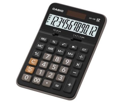 Casio Calculator, AX12B Black