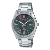 Casio Men's Watch Analog Mother Of Pearl Dial with Stainless Steel Band, MTP-1302DS-1AVDF