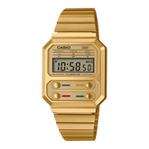 Casio, Men's Watch Digital, Gold Dial Gold Stainless Steel Band, A100WEG-9ADF