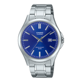 Casio Men's Watch Analog Blue Dial With Stainless Steel Band, MTS-115D-2A1VDF