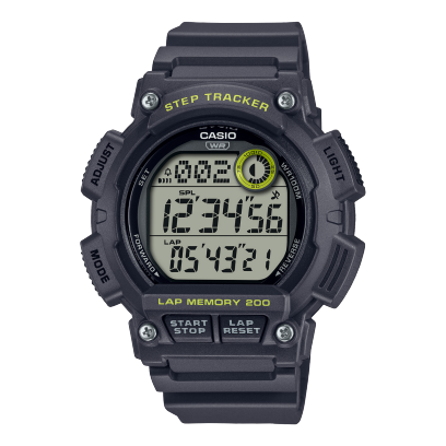 Casio, Men’s Watch Digital, Black Dial Black Resin Band, WS-2100H-8AVDF