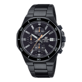 G-Shock Men's Watch Analog Black Dial Black Stainless Steel Band, EFV-640DC-1AVUDF