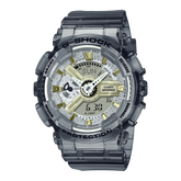 G-Shock Women's Watch Analog-Digital Dial with Transparent Resin Band, GMA-S110GS-8ADR