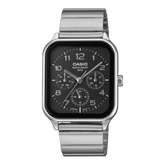 Casio Men's Analog Watch Black Dial with Stainless Steel Strap,MTP-M306D-1AVDF