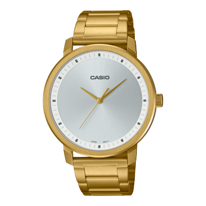 Casio, Men’s Watch Analog, Silver Dial Gold Stainless Steel  Band, MTP-B115G-7EVDF