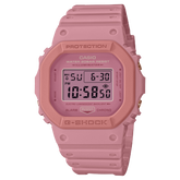 G-shock women's Watch Digital Dial with Pink Resin Band,DW-5610SL-4A4DR