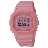 G-shock women's Watch Digital Dial with Pink Resin Band,DW-5610SL-4A4DR