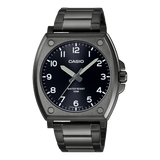 Casio Men's Watch Analog Black Dial With Black Stainless Band, MTP-E730B-1AVDF