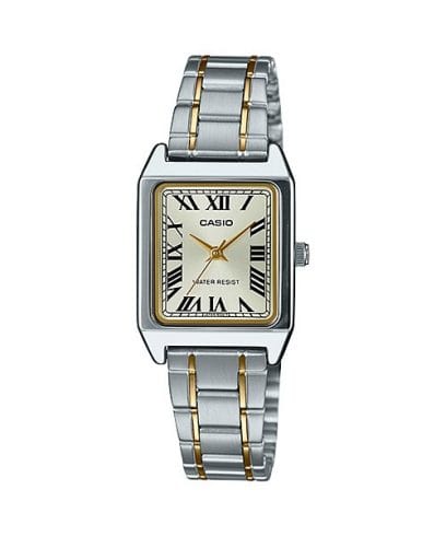 Casio Women's Watch Analog Silver Dial With Silver Stainless Band, LTP-V007SG-9BUD