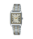 Casio Women's Watch Analog Silver Dial With Silver Stainless Band, LTP-V007SG-9BUD