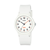 Casio Women's Watch Analog White Dial With White Resin Strap, LQ-24B-7BDF