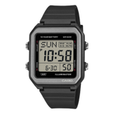 Casio Men's Digital White Dial Watch With Black Resin Band, W-221H-1AVDF