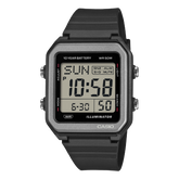 Casio Men's Digital White Dial Watch With Black Resin Band, W-221H-1AVDF