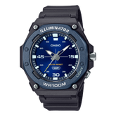 Casio Men's Watch Analog Blue Dial With Black Resin Band, MW-620H-2AVDF