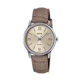 Casio Men's Analog Watch Beige Dial with Genuine Leather Band,LTP-1303LL-7AVDF