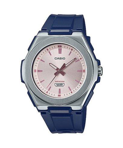Casio, Women's Watch Analog, Pink Dial Blue Resin Band, LWA-300H-2EVDF