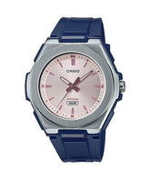 Casio, Women's Watch Analog, Pink Dial Blue Resin Band, LWA-300H-2EVDF