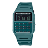 Casio Calculator Unisex Watch Digital Dial with Green Resin Strap, CA-53WB-3BDF