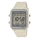 Casio Men's Digital White Dial Watch With White Resin Band, W-221H-8AVDF