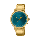 Casio, Women’s Watch Analog, Blue Dial Gold Stainless Steel, LTP-B115G-3EVDF