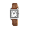 Casio Women's Watch Timeless Collection Analog, White Dial with Brown Leather Strap, LTP-B150LA-8BDF