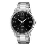 Casio Men's Analog Watch Black Dial with Stainless Steel Strap,MTP-1303DD-1AV