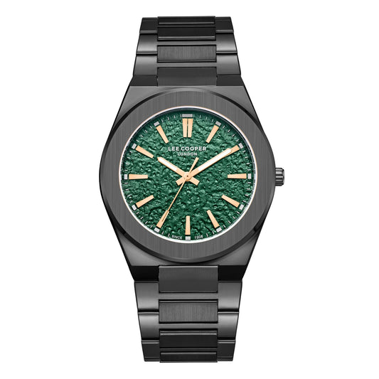 Lee Cooper, Men's, Analog Watch, Black Dial, with Stainless Steel Band, LE-LC08054.070