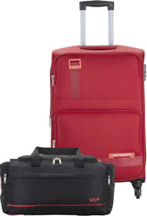 VIP Domina 69cm Soft Trolley Red + Free 52cm Duffle Bag, DOMINA69RD+DF