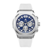 Beverly Hills Polo Club Men's Watch Analog Blue Dial with White Resin Band, BP3785X.393