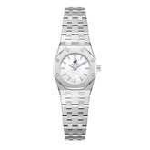 Beverly Hills Polo Club Women's Watch Analog Mother of Pearl Dial with Silver Stainless Steel Band,  BP3798X.320