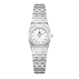 Beverly Hills Polo Club Women's Watch Analog Mother of Pearl Dial with Silver Stainless Steel Band,  BP3798X.320