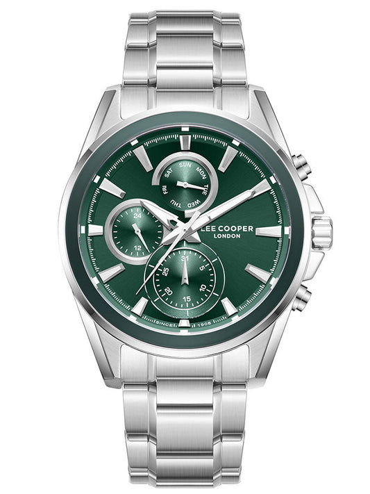 Lee Cooper, Men's, Analog Watch, Silver Dial, LE-LC08249.370