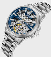 Lee Cooper Men's Automatic Watch with Dark Blue Dial and Stainless Steel Band, LC08311.390