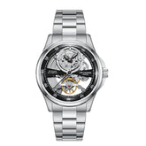 Lee Cooper Men's Automatic Watch with Black Dial and Stainless Steel Band, LC08383.350