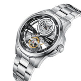 Lee Cooper Men's Automatic Watch with Black Dial and Stainless Steel Band, LC08383.350